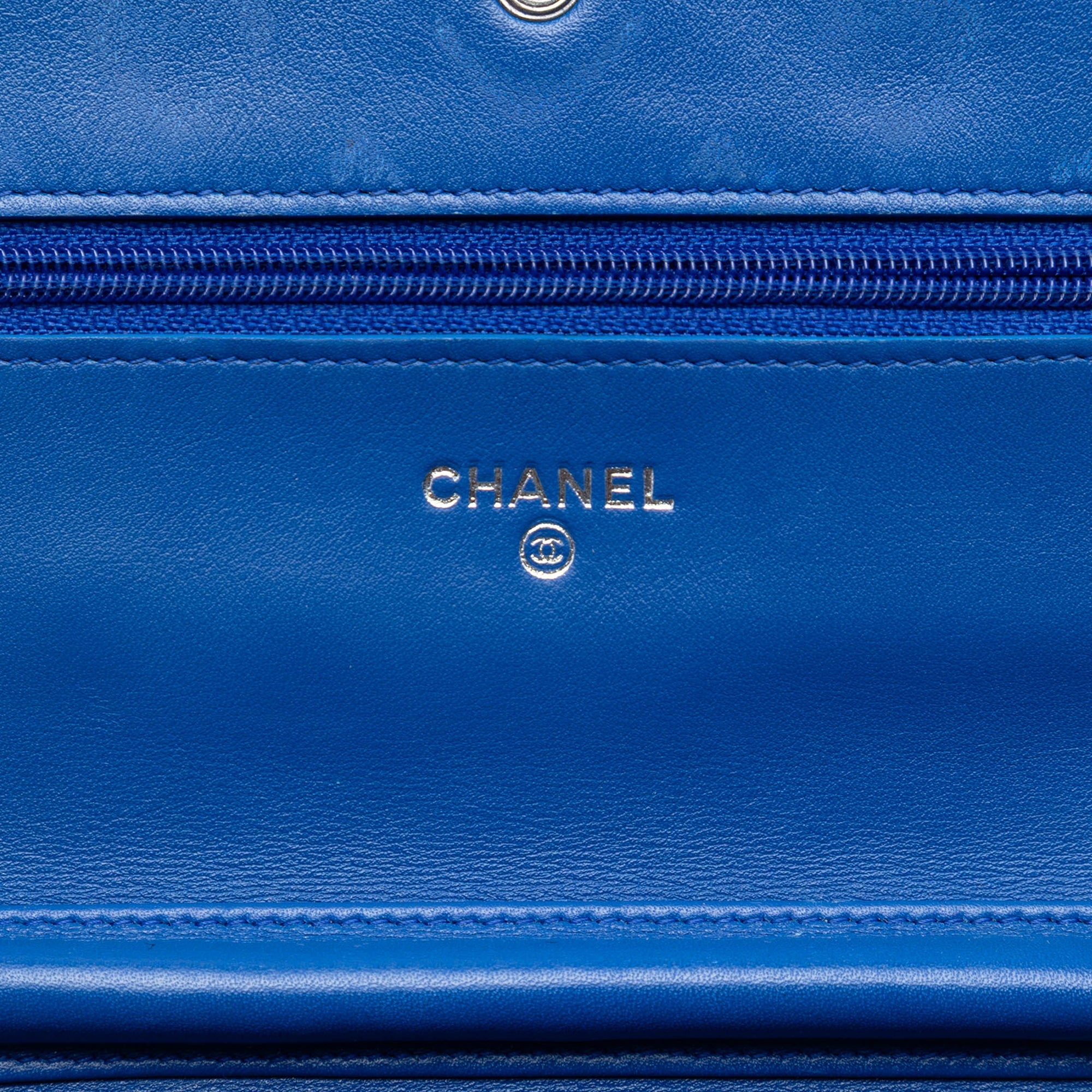 Chanel CC Matelassé Cuir verni Incognito Wallet on Chain