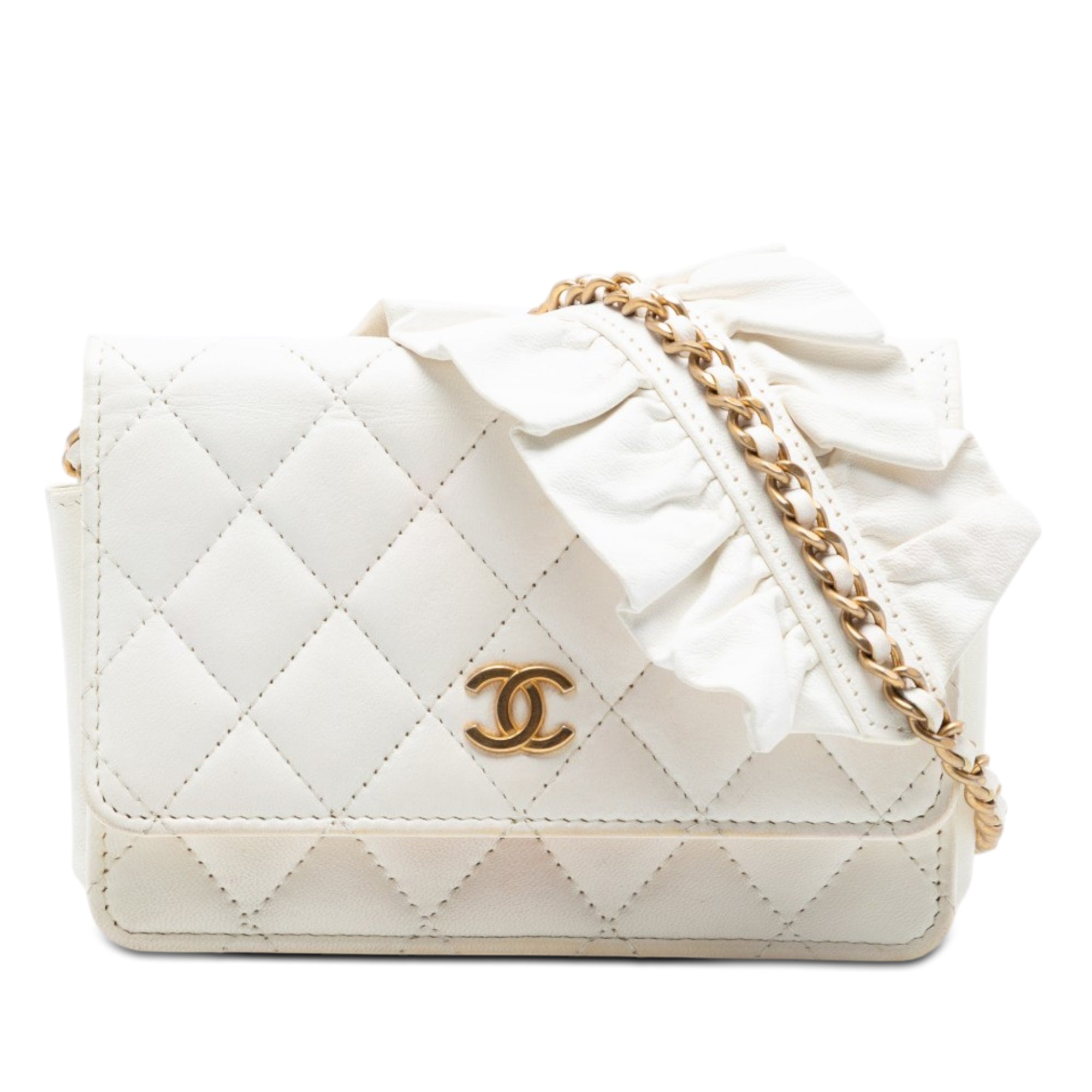 Chanel Matelassé Cuir d’agneau Romance Wallet on Chain