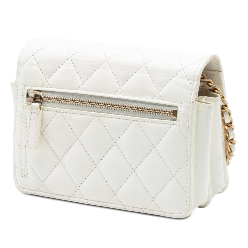 Chanel Matelassé Cuir d’agneau Romance Wallet on Chain
