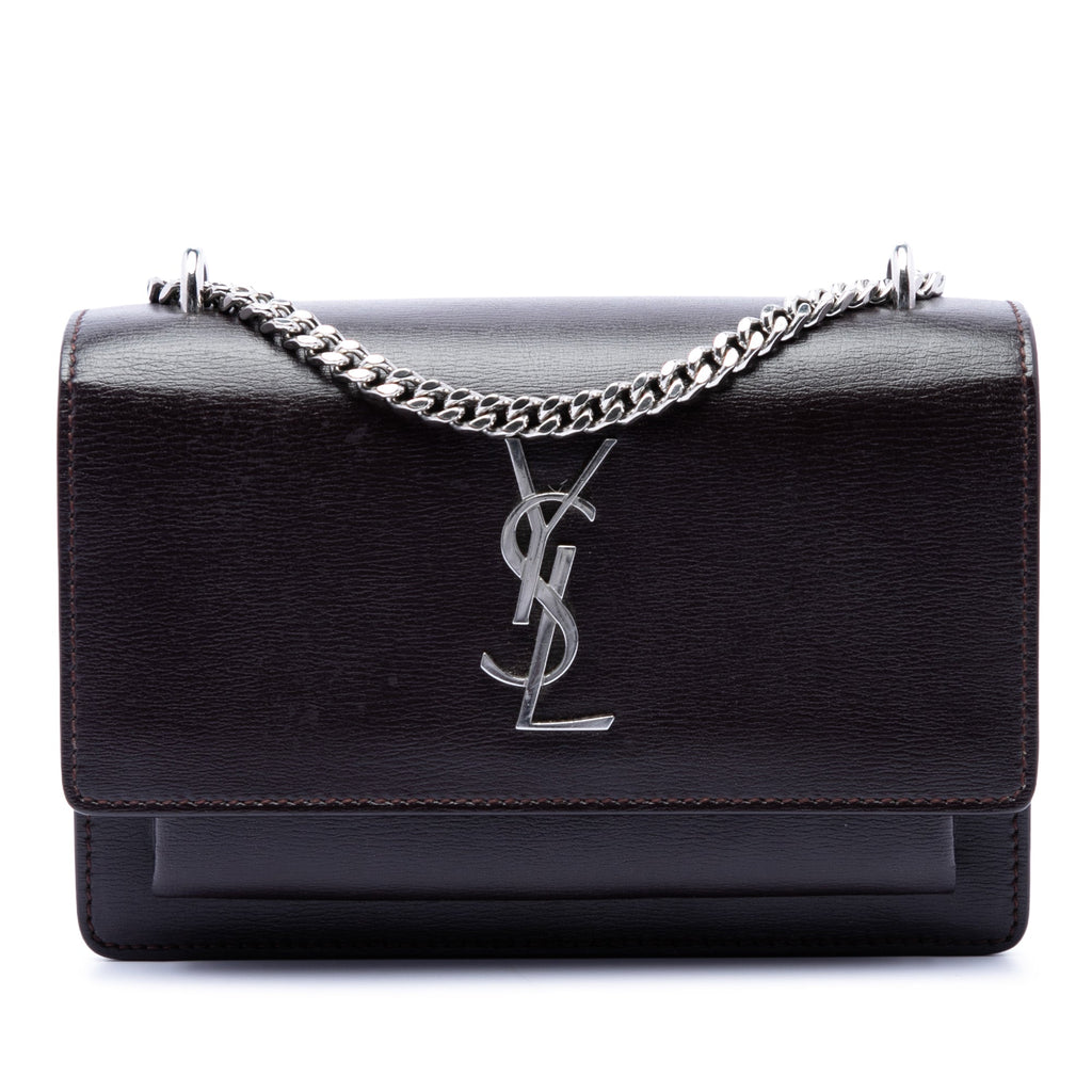 Saint Laurent Small Cuir de veau Monogram Sunset Sac porté croisé