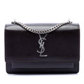 Saint Laurent Small Cuir de veau Monogram Sunset Sac porté croisé