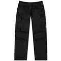 Cp Company 059A Stretch Sateen Loose Fit Lens Cargo Pants In Black