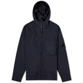 Cp Company 156A Ottoman Hooded Lens Overshirt In Navy