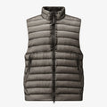 Cp Company 201A D.D Shell Lens Down Gilet In Smoked Pearl with Certilogo