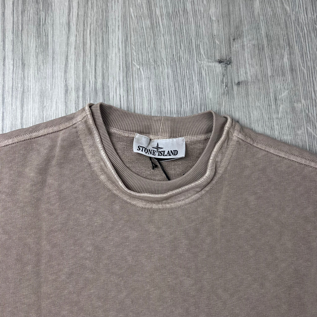 Stone Island Malfilé 'Old' Sweatshirt - Desert
