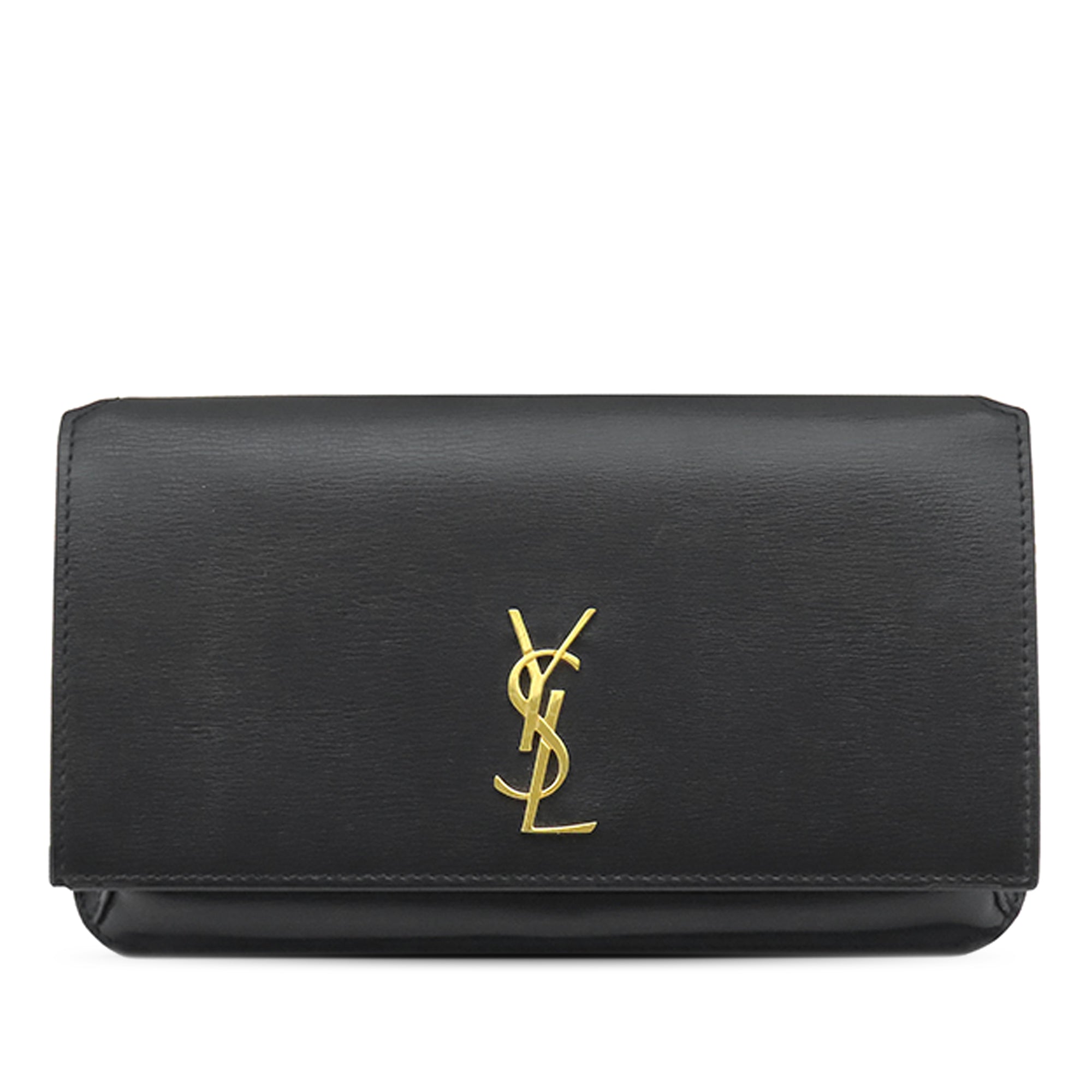 Saint Laurent Smooth Cuir de veau Monogram Cassandre Phone Holder