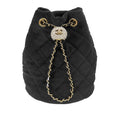 Chanel Matelassé Velours Cristal Perle Crush Bucket Sac
