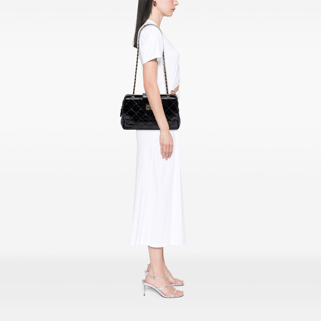Chanel Matelassé Glazed Cuir de veau Reissue Mademoiselle Accordion Cabas