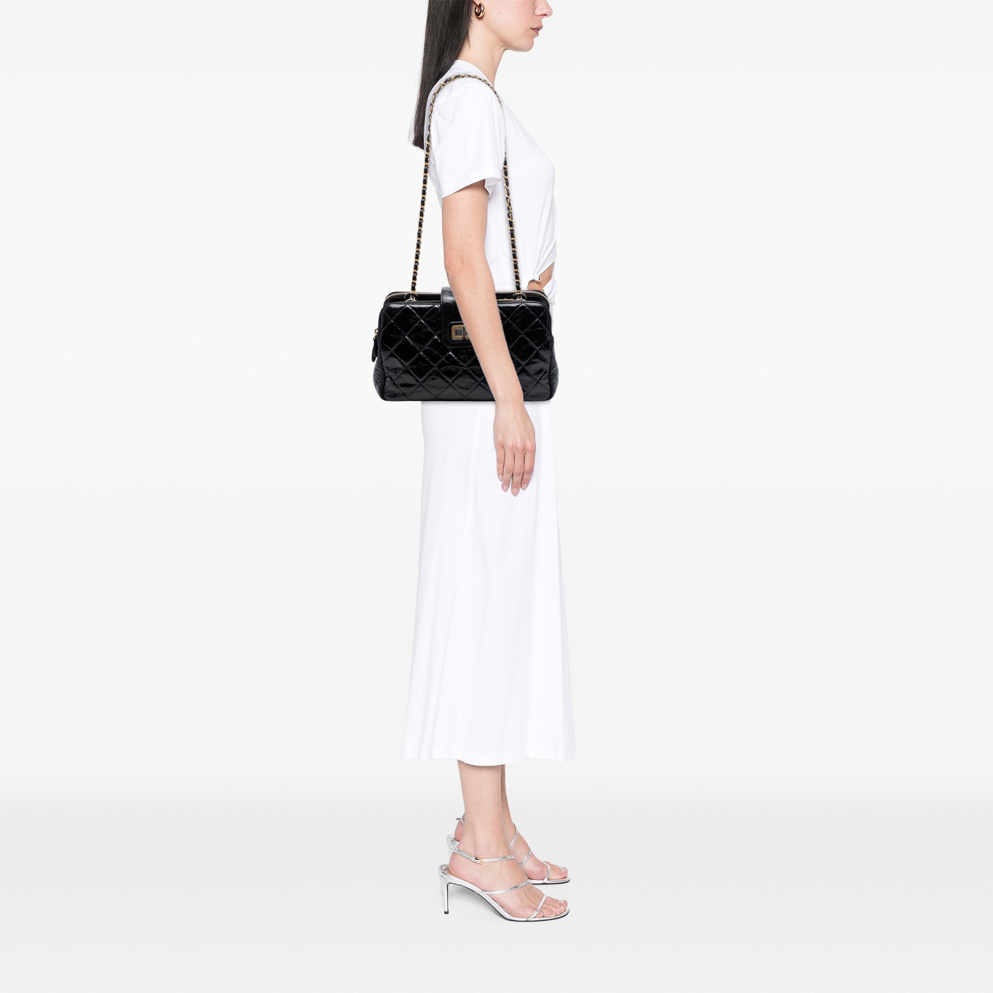 Chanel Matelassé Glazed Cuir de veau Reissue Mademoiselle Accordion Cabas