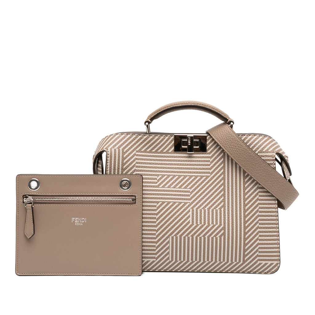 Fendi Small Zucca Cuir Peekaboo ISeeU Sac