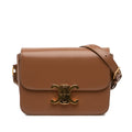 Celine Teen brillant Cuir de veau Triomphe Sac porté croisé