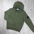 Stone Island Dyed Hoodie - Military