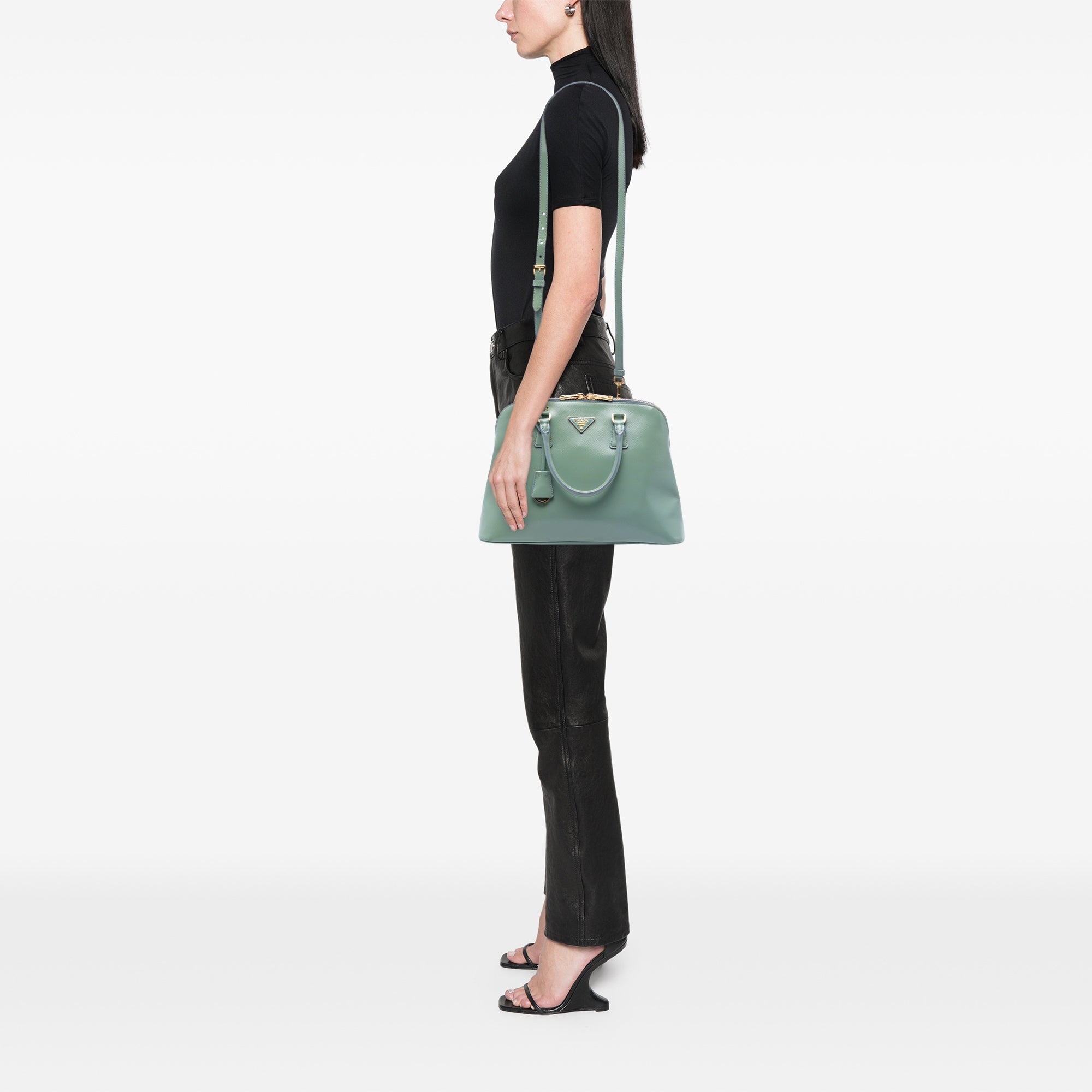 Prada Large Saffiano Vernice Promenade Sac