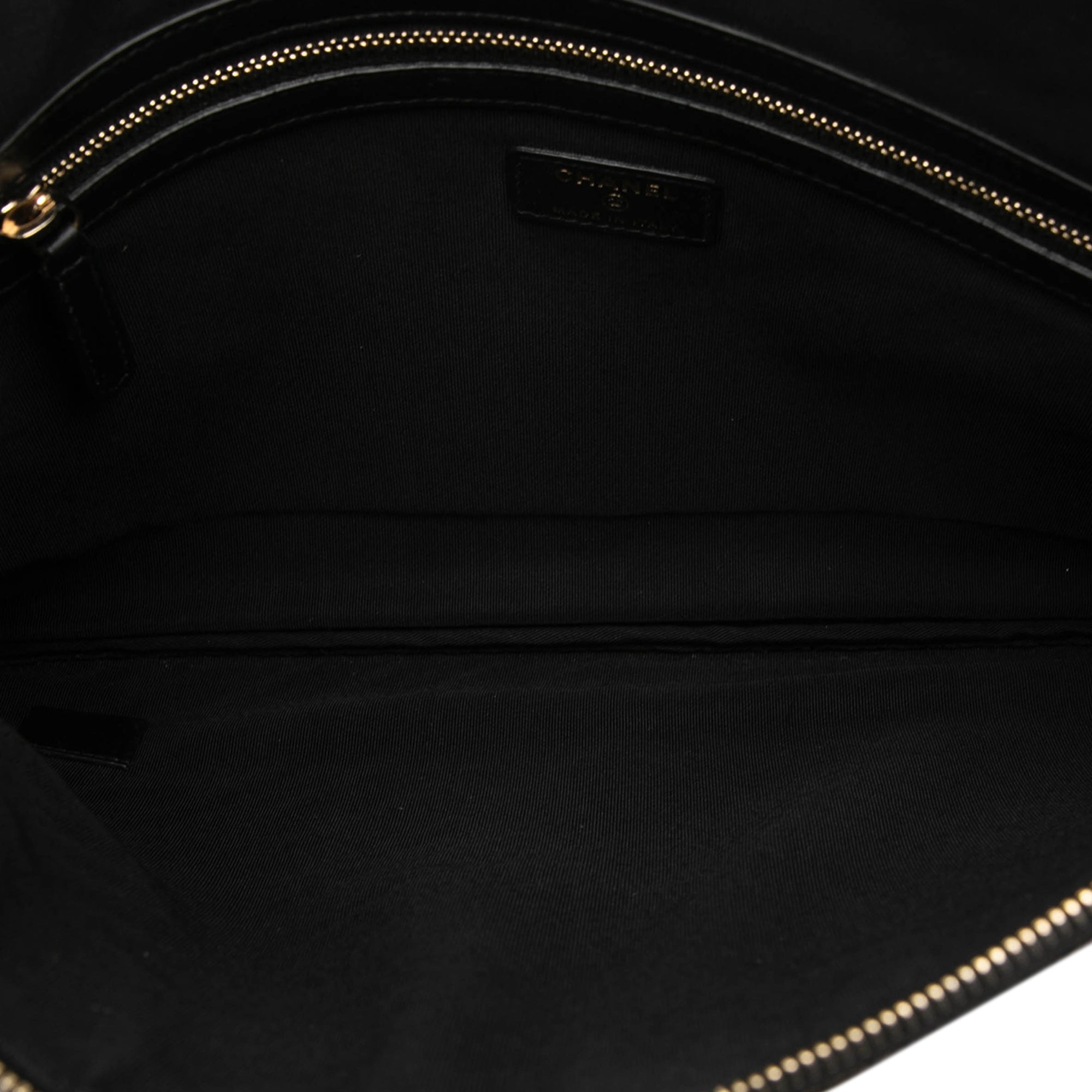 Chanel Large Chevron Iridescent Caviar Boy O Étui Pochette