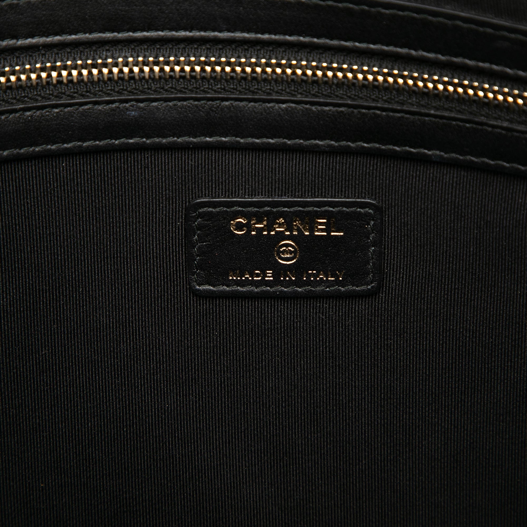Chanel Large Chevron Iridescent Caviar Boy O Étui Pochette