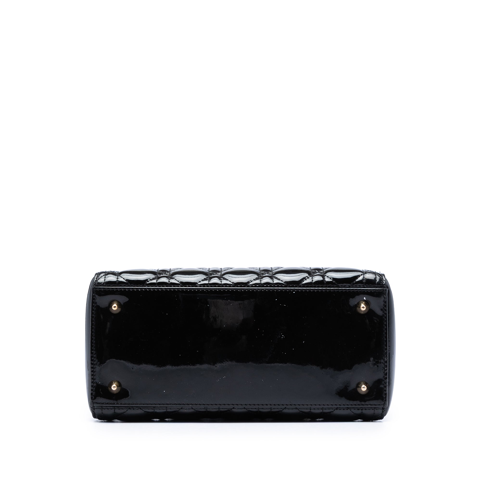 Dior Medium Cuir verni Cannage Lady Dior