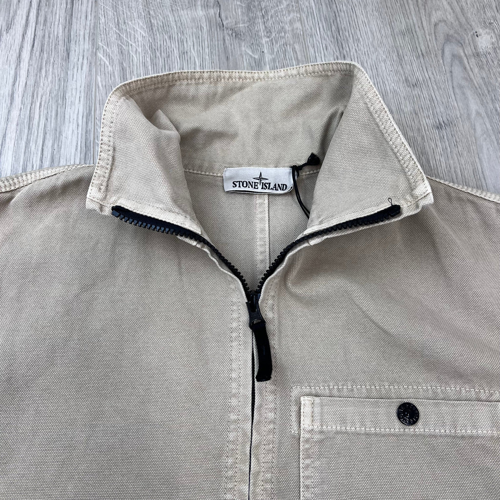 Stone Island Zip Overshirt - Desert