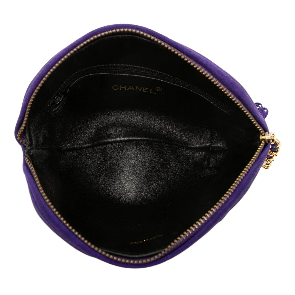 Chanel CC Daim Pompon Pochette