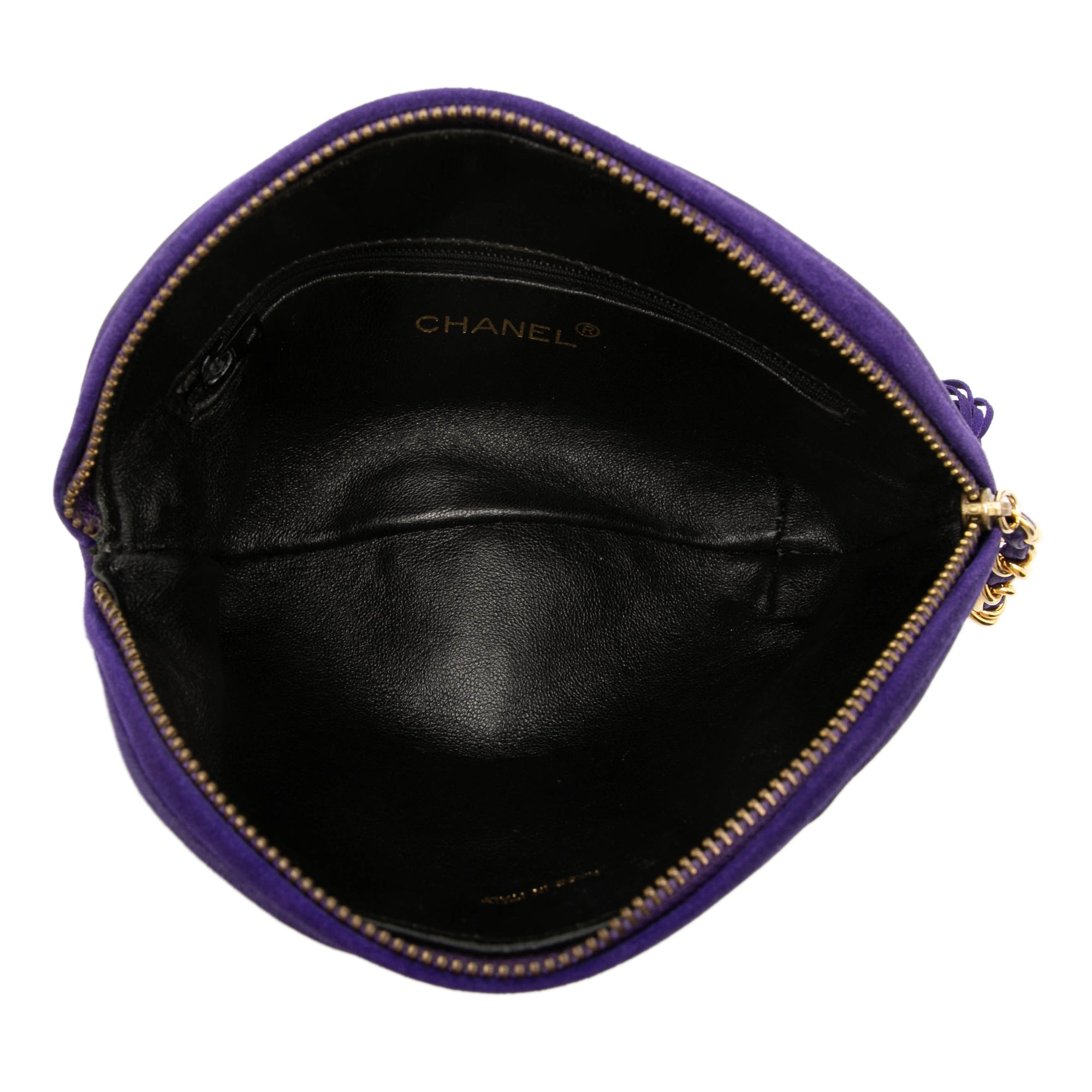 Chanel CC Daim Pompon Pochette
