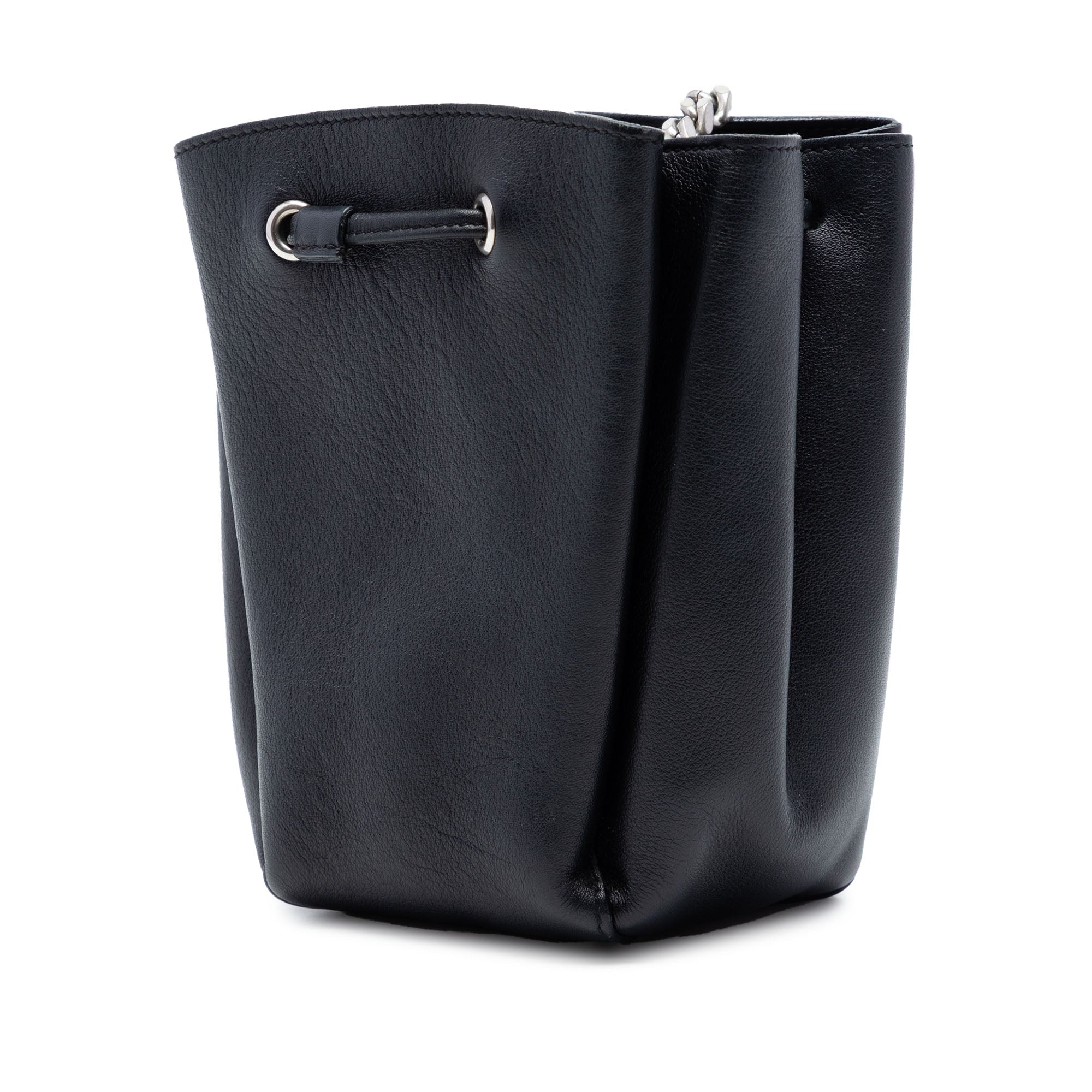 Saint Laurent Mini Cuir Monogram Embellished Bourse Bucket Sac