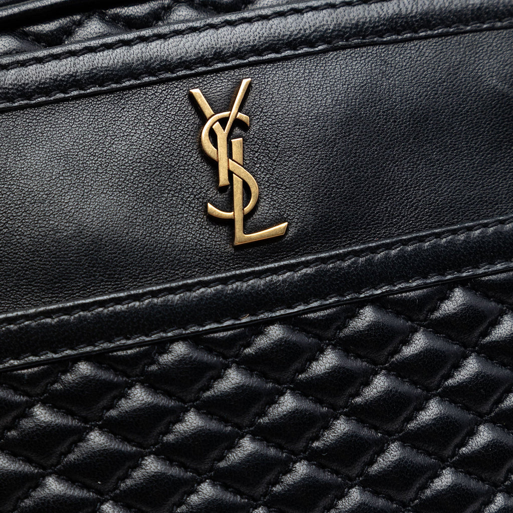 Saint Laurent Matelassé Cuir d’agneau Victoire Sac caméra