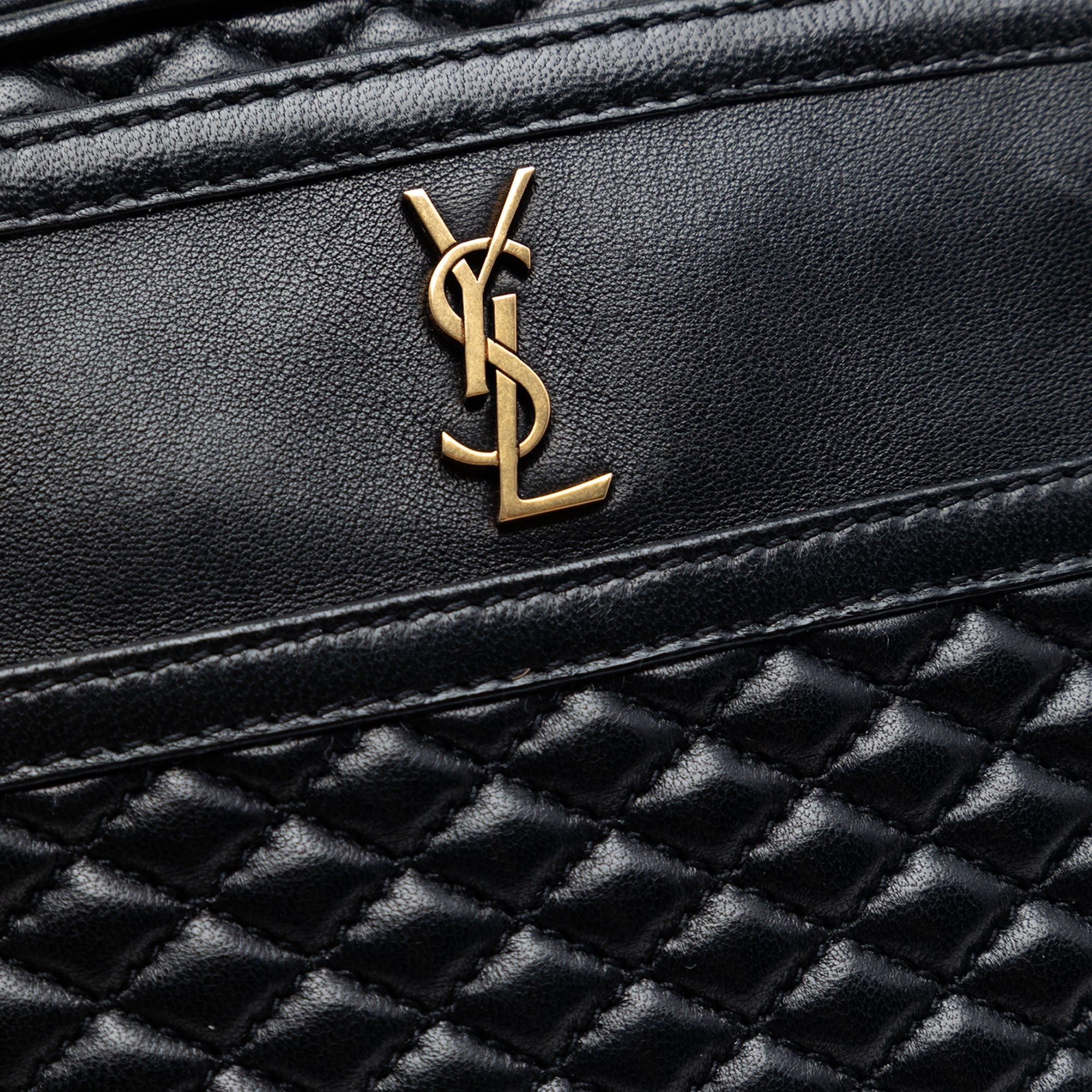 Saint Laurent Matelassé Cuir d’agneau Victoire Sac caméra