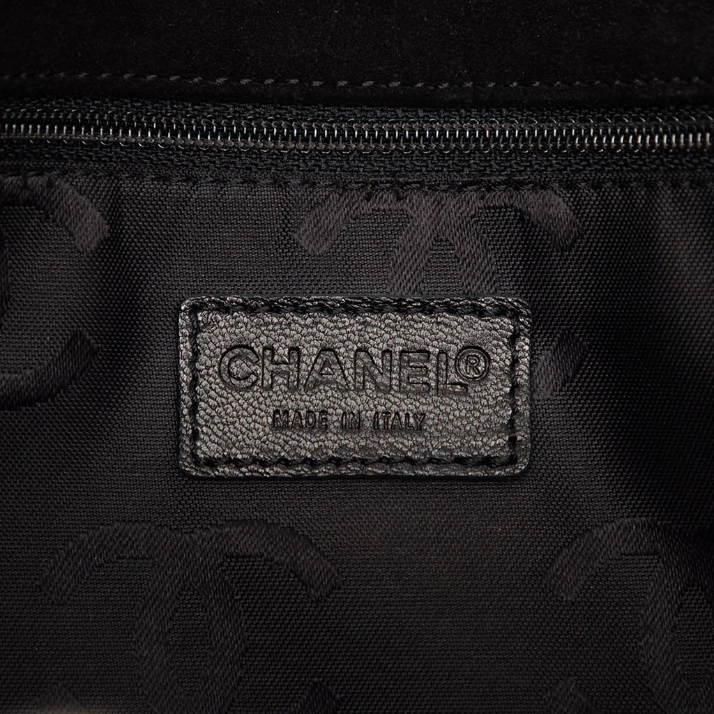 Chanel CC Surpiqué Daim Cabas
