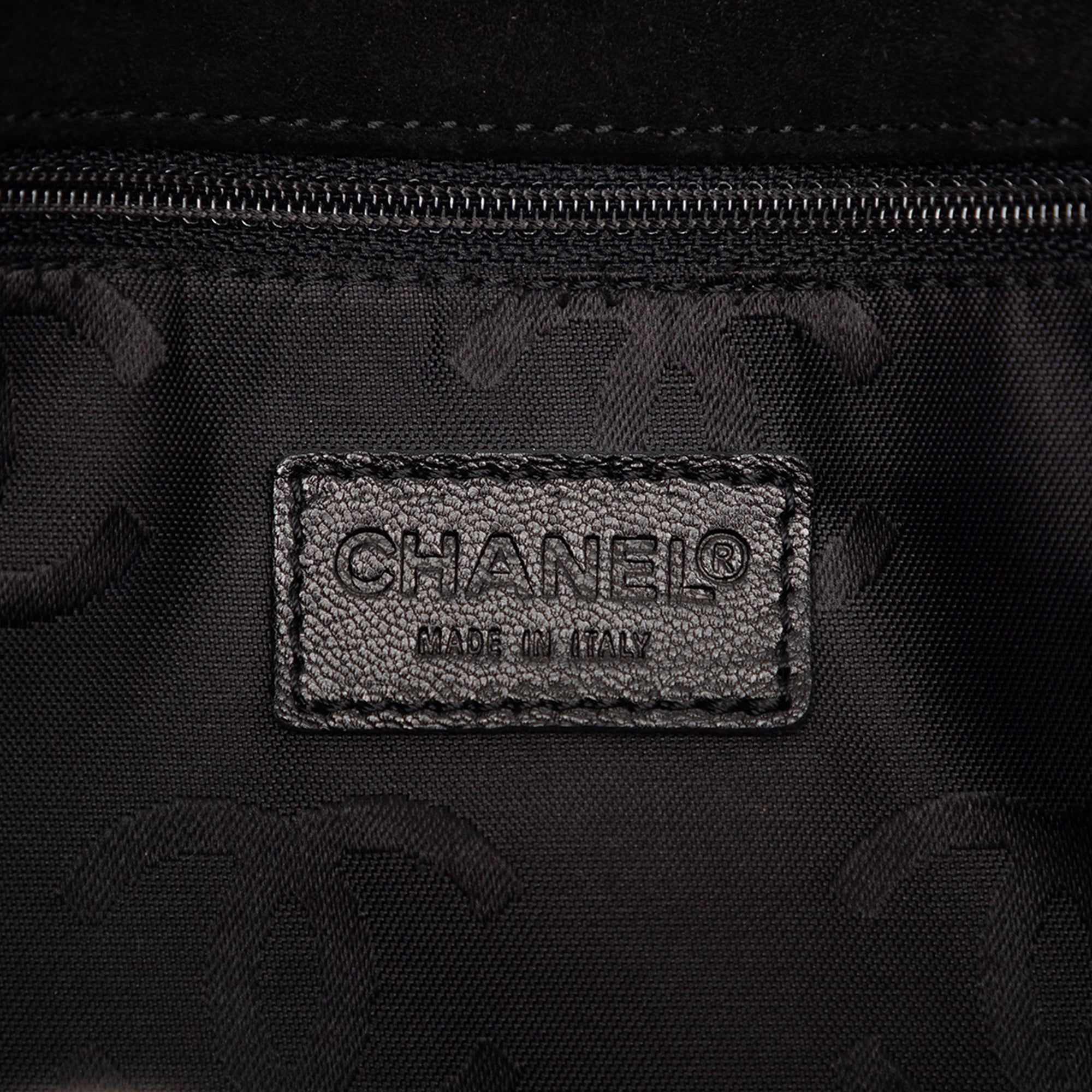 Chanel CC Surpiqué Daim Cabas