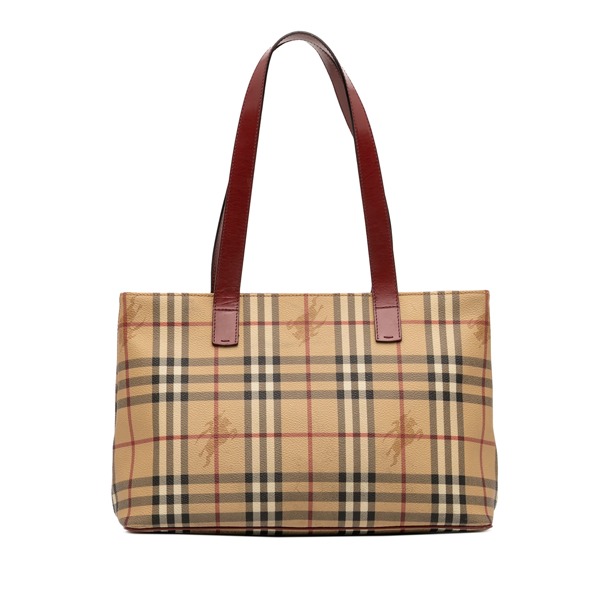 Burberry Haymarket Check Coated Toile Cabas