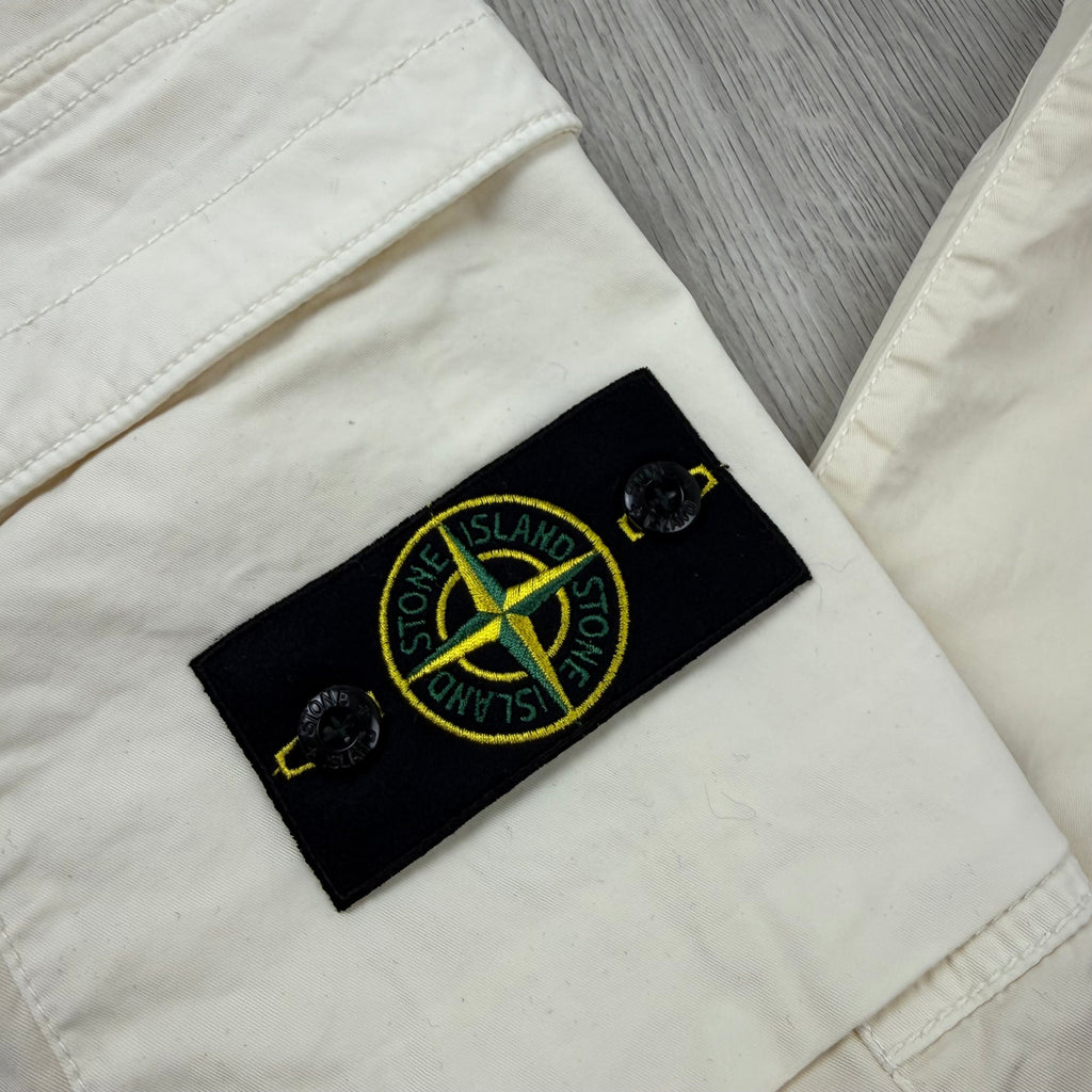 Stone Island Cargo Trousers - Ivory