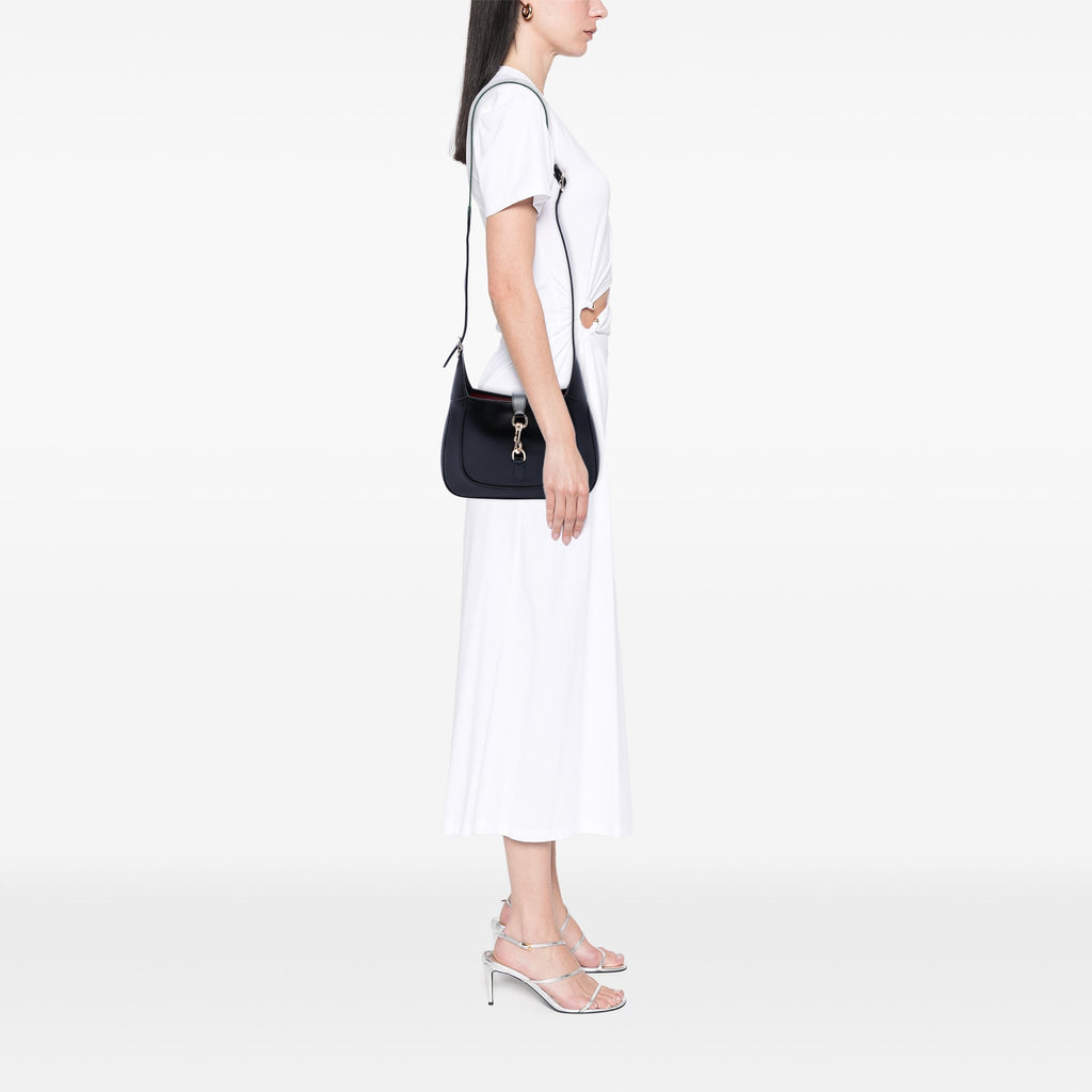 Gucci Small Cuir de veau Web Jackie 1961 Sac porté croisé