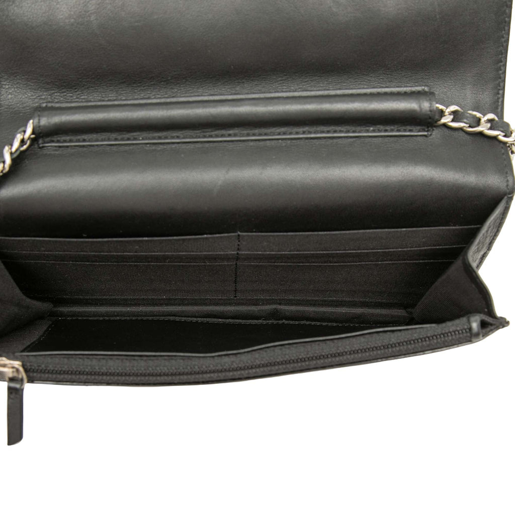 Chanel CC Matelassé Cuir verni Brilliant Wallet on Chain