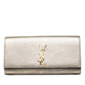 Saint Laurent Metallic Cuir de veau Cassandre Pochette