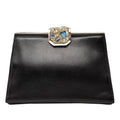 Gucci Cuir Cristal Embellished Frame Pochette