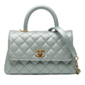 Chanel Mini Metallic Caviar Coco sac à anse supérieure