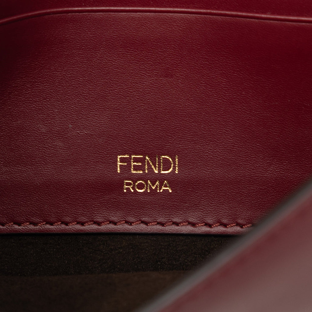 Fendi Mini Cuir Flat Baguette Sac porté croisé