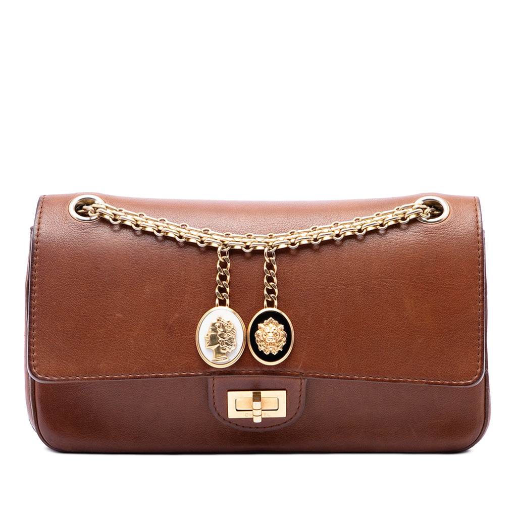 Chanel Édition limitée Cuir de veau Reissue 2.55 Medallion Double rabat 225