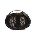 Dior Cuir et Oblique Toile CD Oval Sac caméra