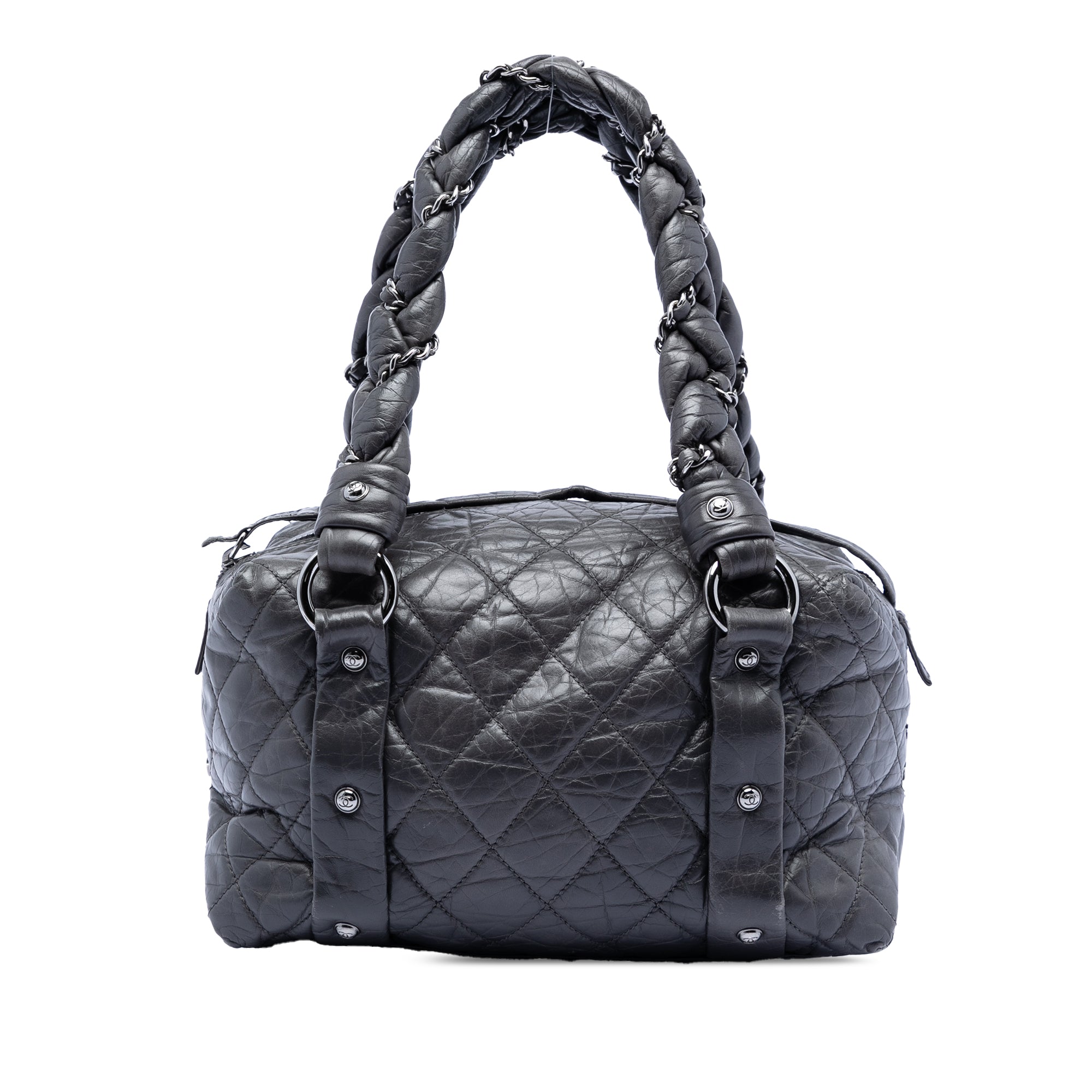 Chanel Small Distressed Cuir d’agneau Lady Braid Cabas