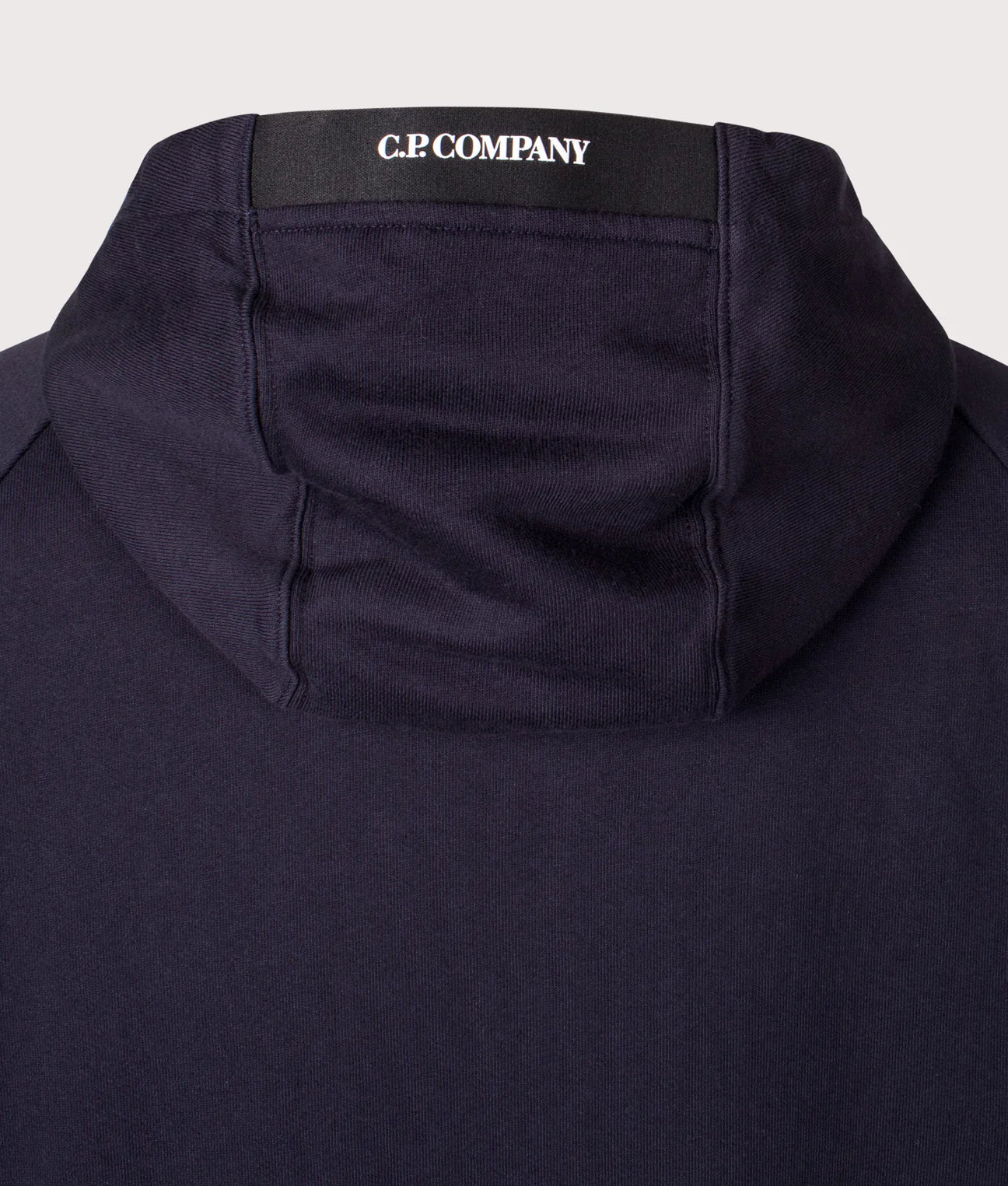 Cp Company 025A Diagonal Raised Lens Full Zip Hoodie In Navy