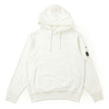 Cp Company 099A Brushed Emerised Resist Dyed Lens Hoodie In White