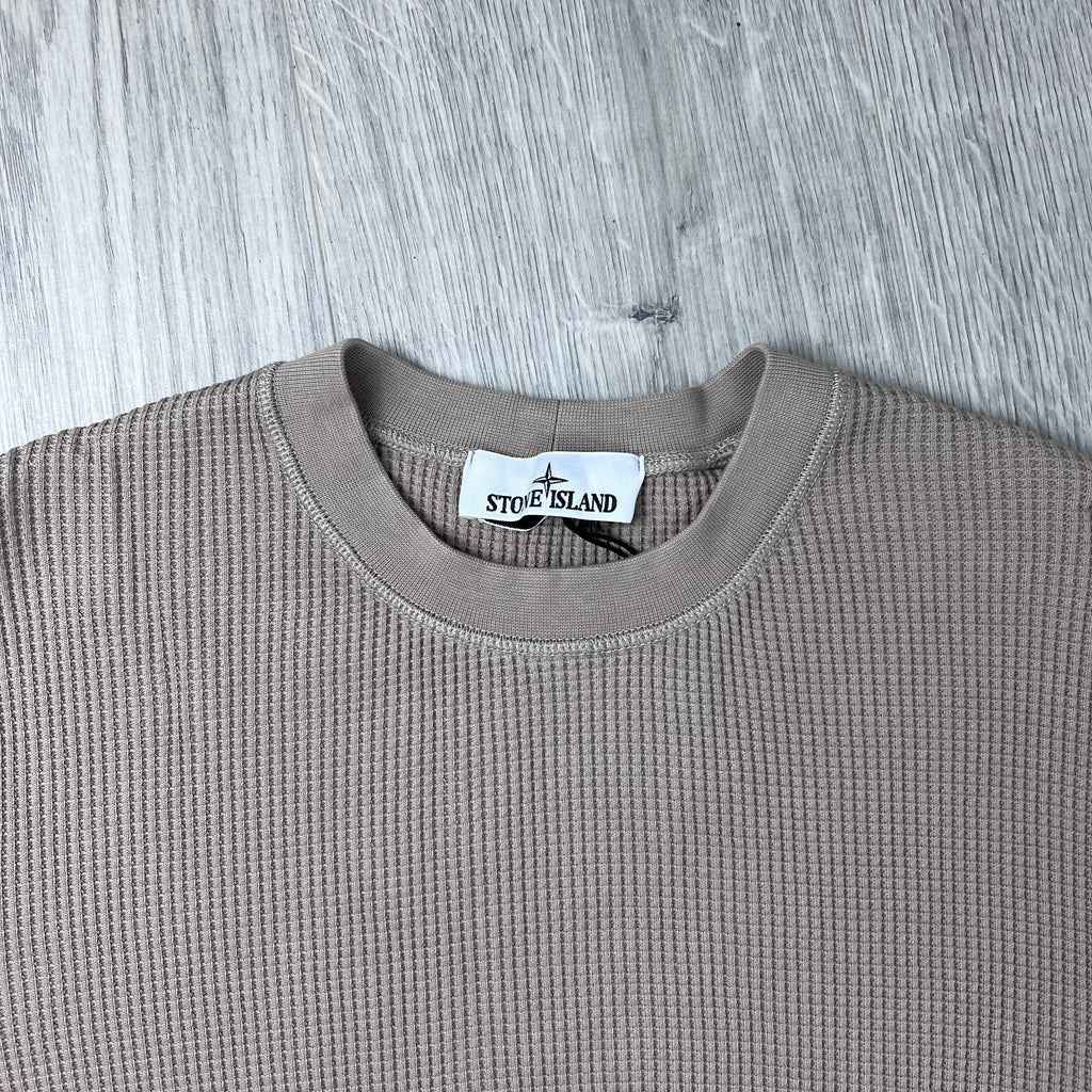 Stone Island Cotton Waffle Sweatshirt - Desert