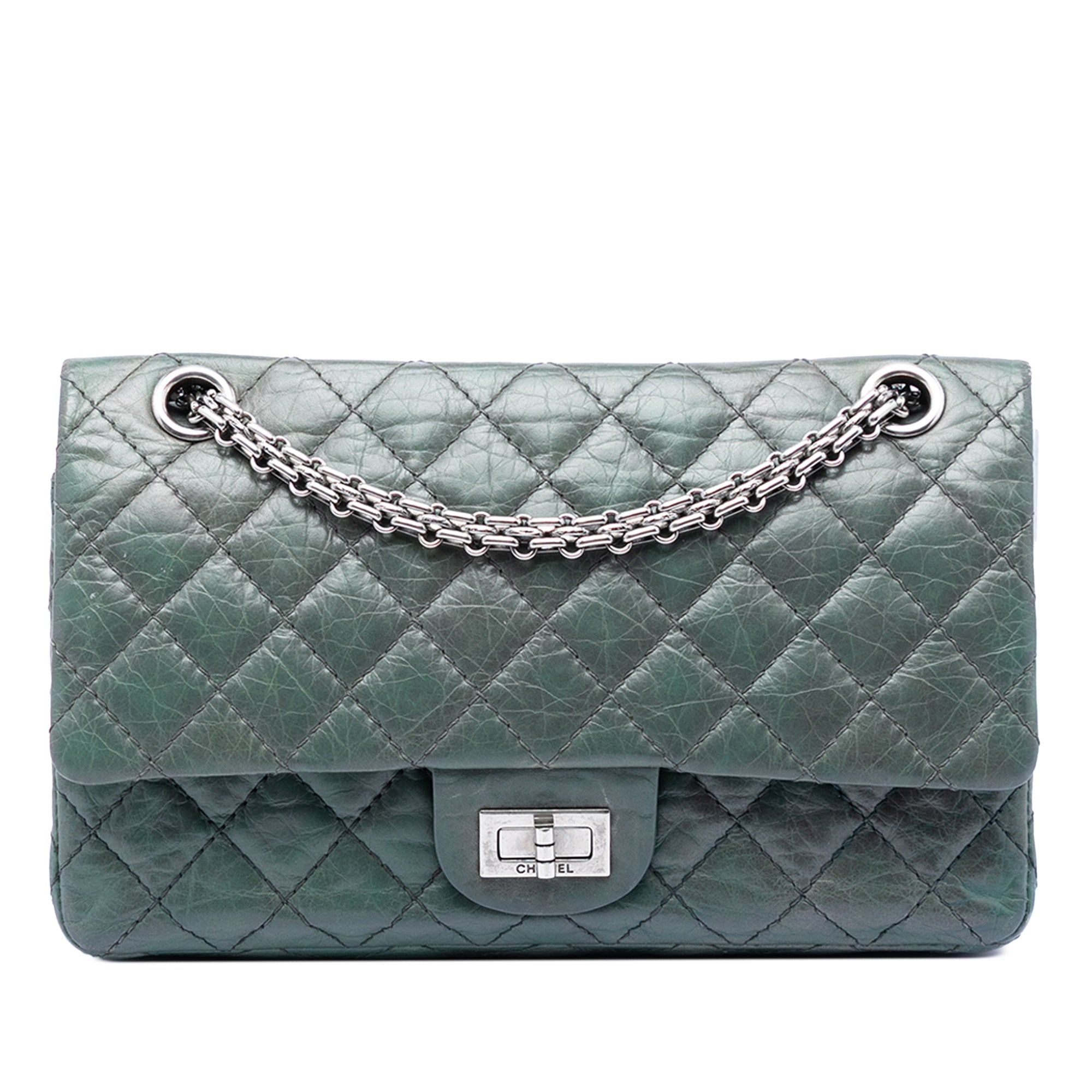 Chanel Matelassé vieilli Cuir de veau Reissue 2.55 Double rabat 225