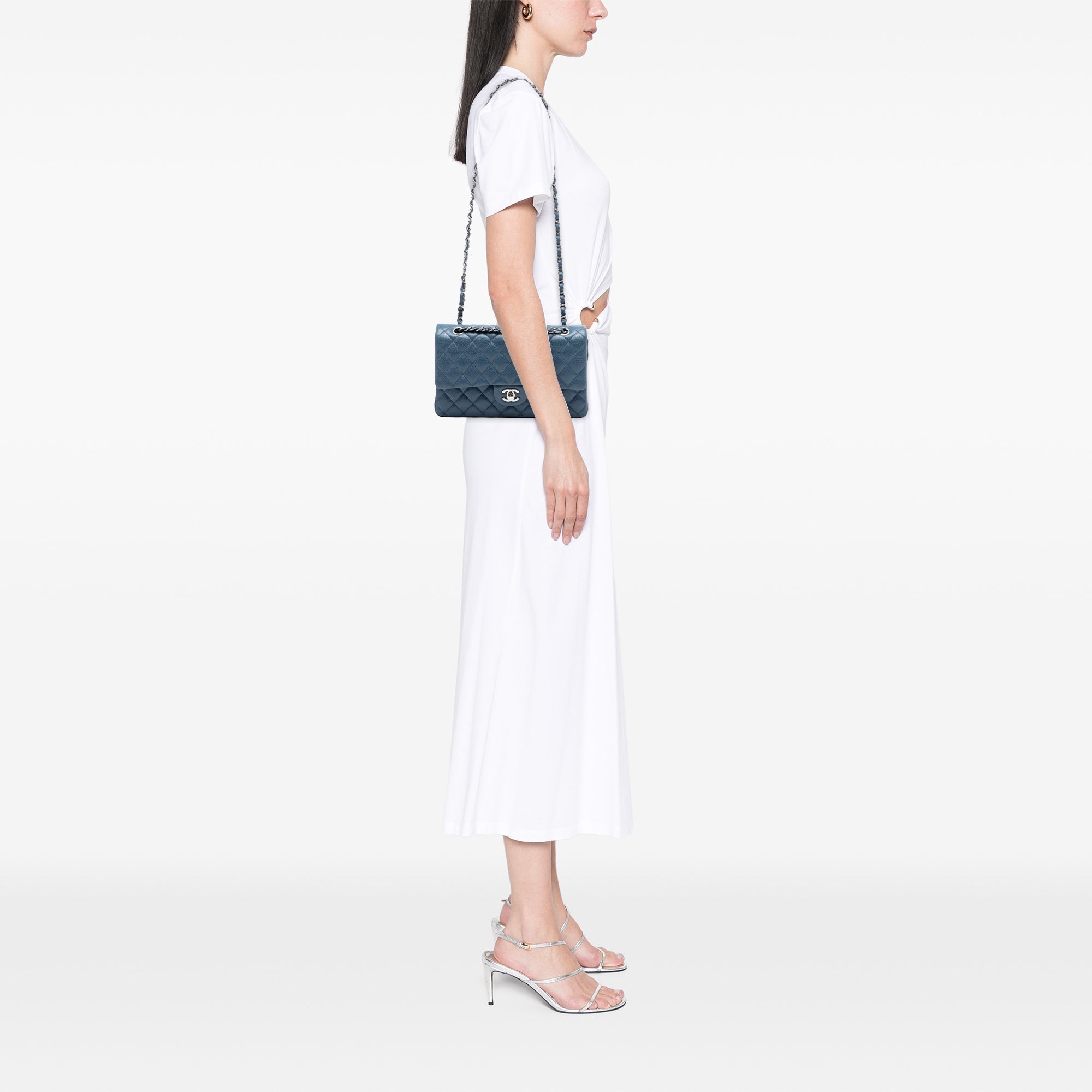 Chanel Medium Classic Caviar Double rabat