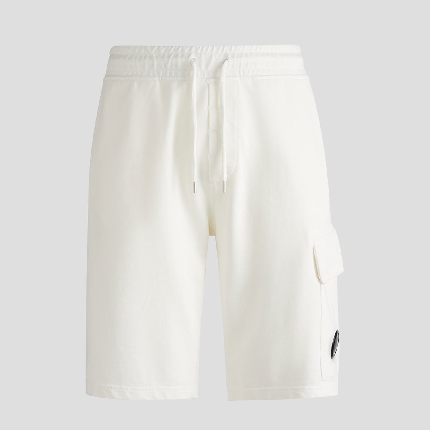 C.P. Company Light Fleece Utility Shorts Gauze White