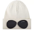 Cp Company Cotton Goggle Beanie In White
