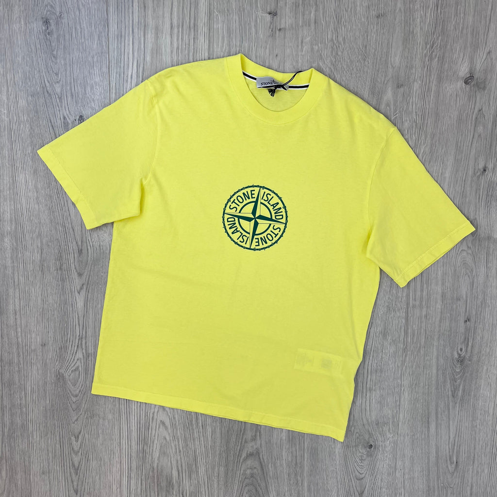Stone Island 'Compass' T-Shirt - Lemon