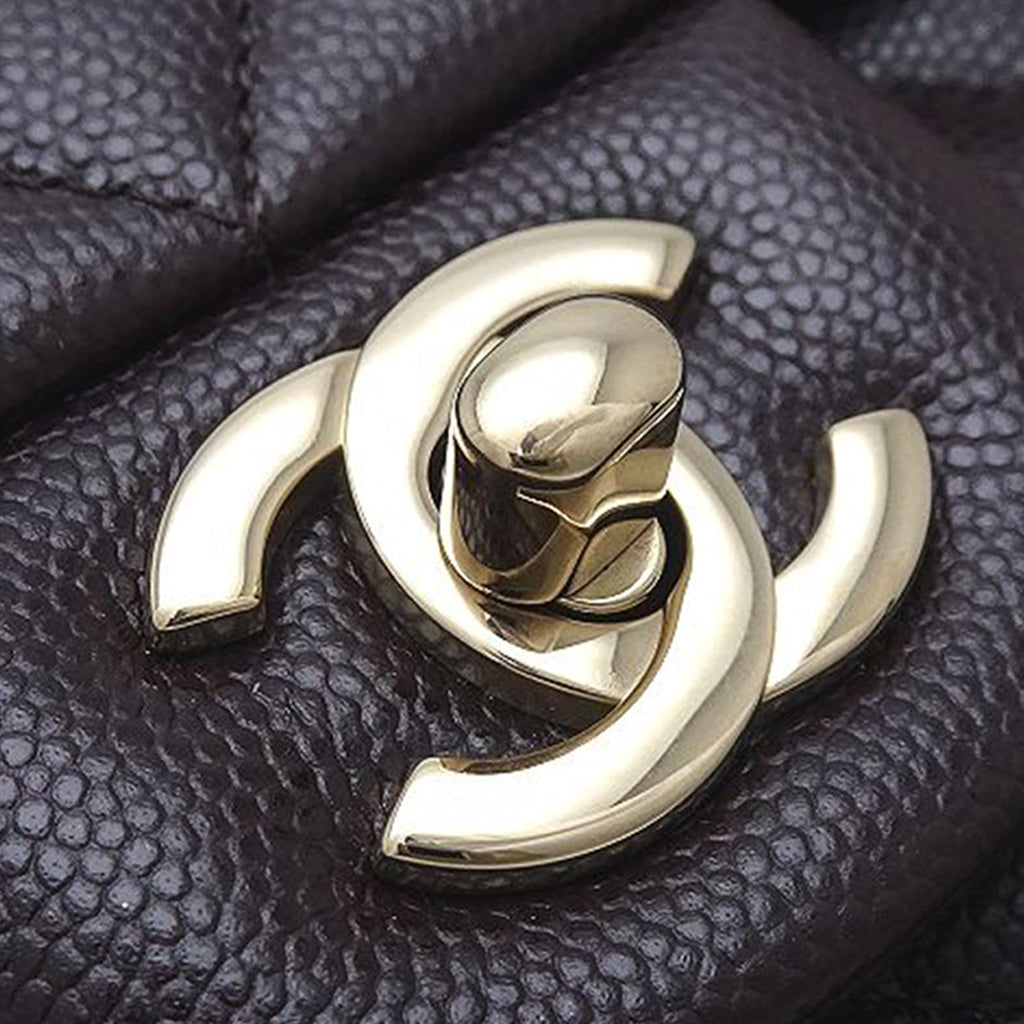 Chanel Medium Classic Caviar Double rabat