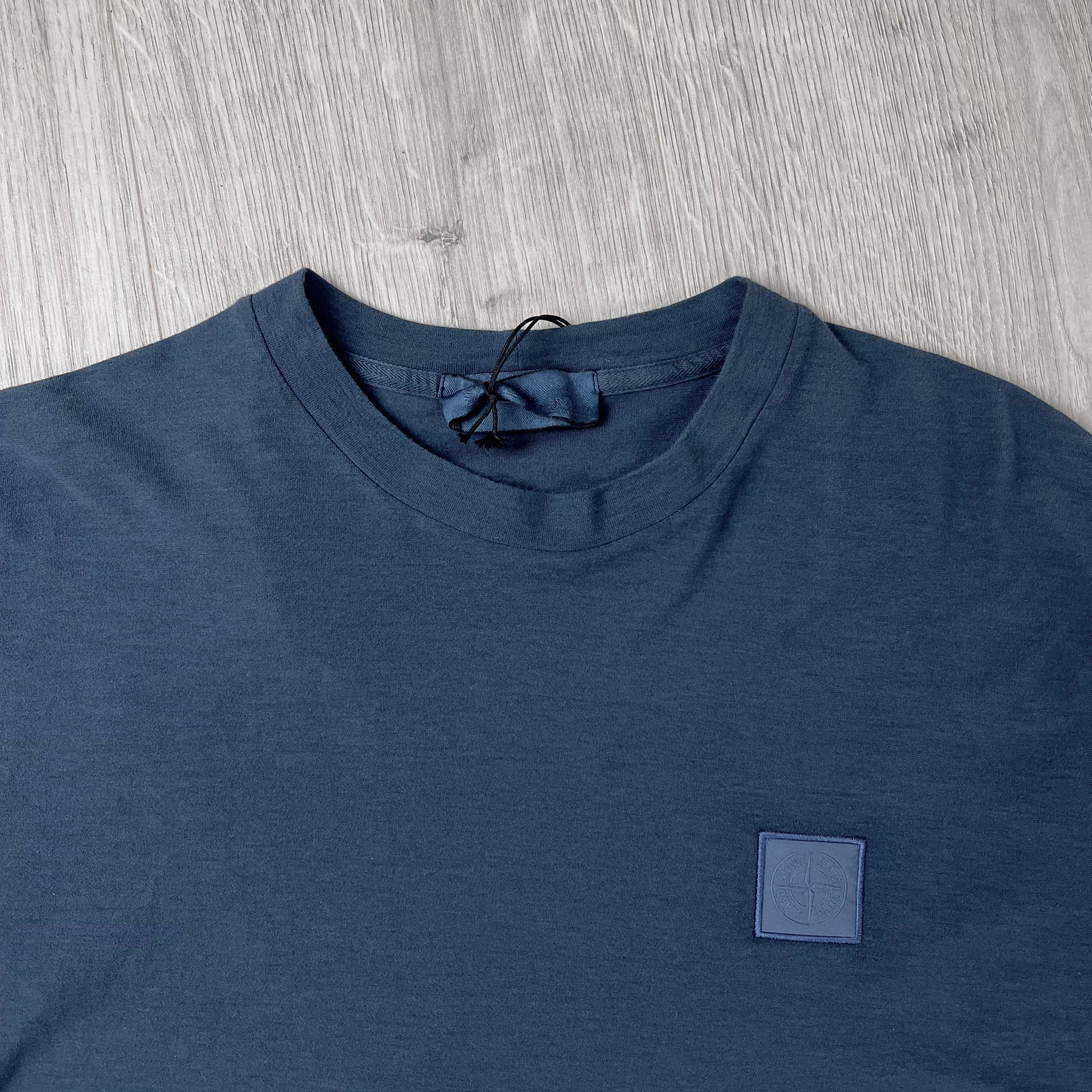 Stone Island Ghost Patch T-Shirt - Slate Blue