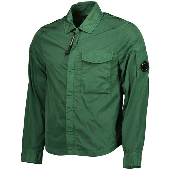Cp Company Chrome-R Pocket Overshirt in Duck Green